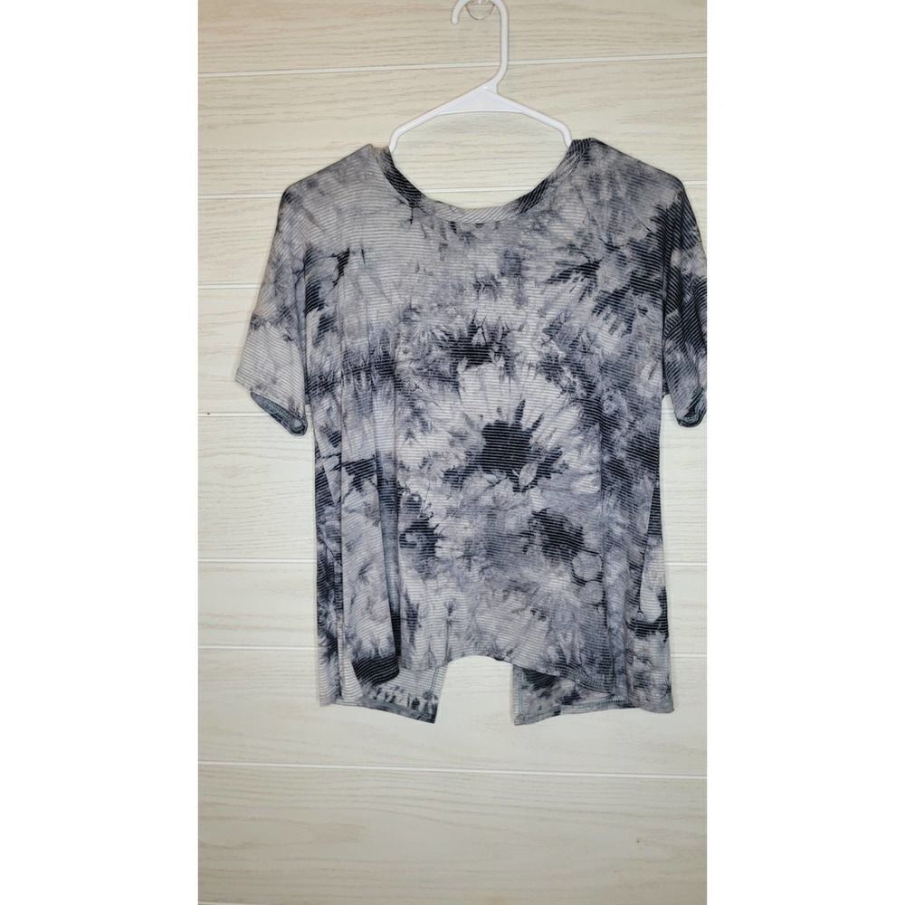 Lazy Sunday Anthropology Black Tie Die Tee Small